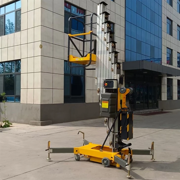 Push-Around Aluminum Single Mast Lift factory